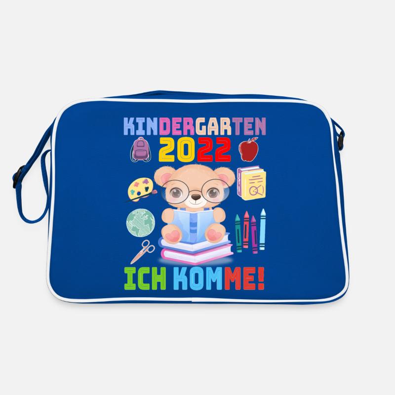 2022 Kindergarten Ich Komme Kindergartenkind Bär Sac Retro