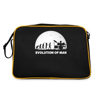 Schlagzeuger Evolution Drummer - Retro Tasche - Schwarz/Gold - Hinten