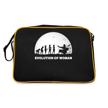 Schlagzeuger Evolution Drummer - Retro Tasche - Schwarz/Gold - Hinten