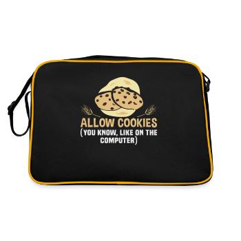 Baking cookies and cakes Baker or hobby baker - Retro Bag - black/gold - Back