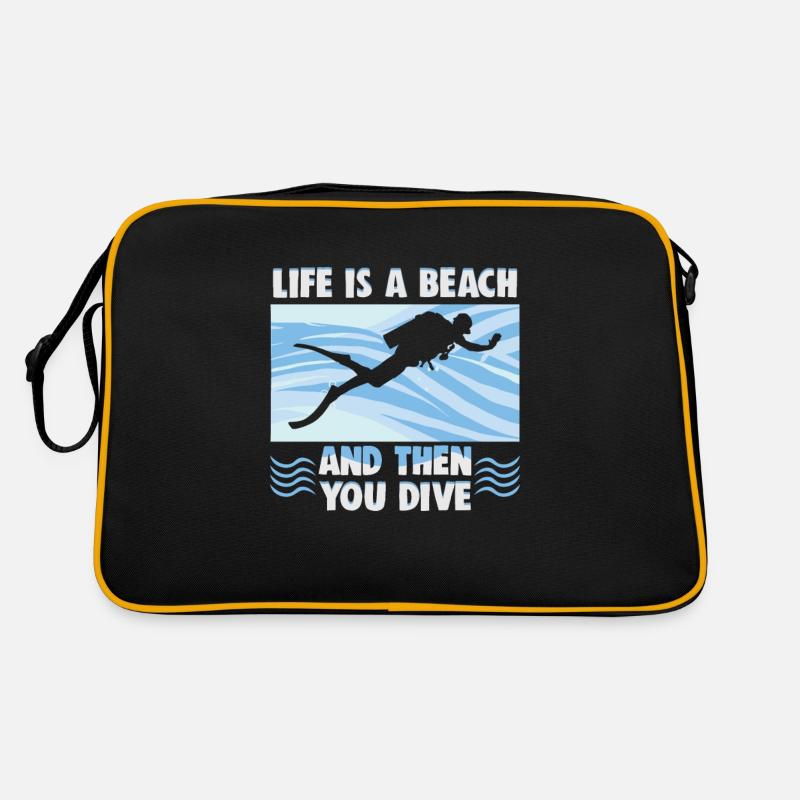 Instructeur de conception de plongée sous-marine Snorkeling Sac Retro