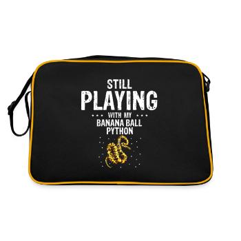King python design pour les amateurs de serpents - Sac Retro - noir/or - Dos