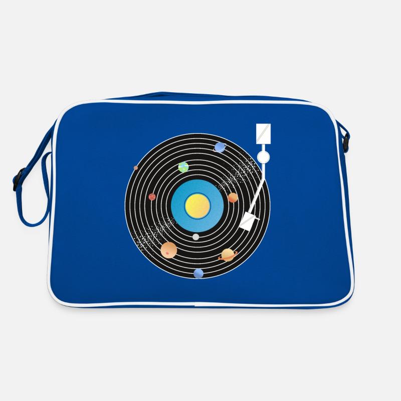 Solar System Vinyl Record Retro Bag