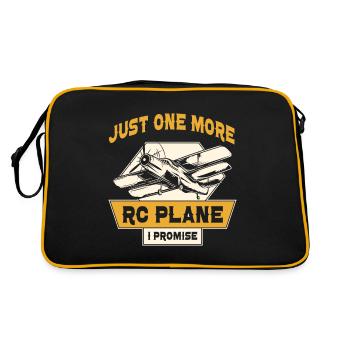 Modellbau Flugzeug RC Modellflieger - Retro Tasche - Schwarz/Gold - Hinten