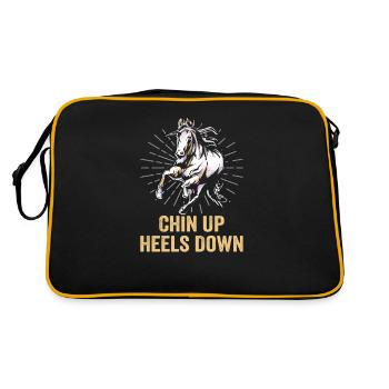 Design équestre et équestre pour les amoureux des chevaux - Sac Retro - noir/or - Dos