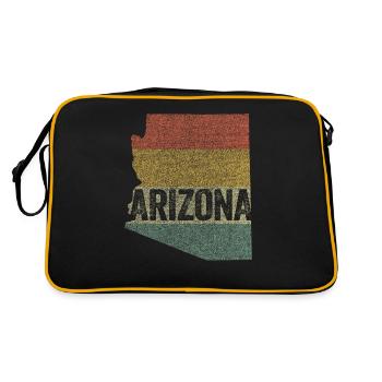 Distressed Retro Arizona - Retro Bag - black/gold - Back