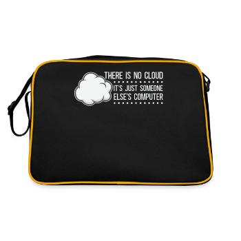 Cloud Computing Informatik Programmierung Dev - Retro Tasche - Schwarz/Gold - Hinten