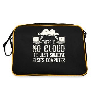 Cloud Computing Informatik Programmierung Dev - Retro Tasche - Schwarz/Gold - Hinten