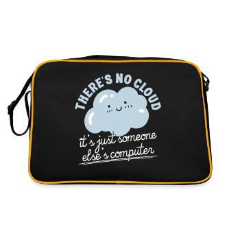 Cloud Computing Informatik Programmierung Dev - Retro Tasche - Schwarz/Gold - Hinten