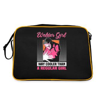 Conception de spruch de soudeur pour les métallurgistes - Sac Retro - noir/or - Dos