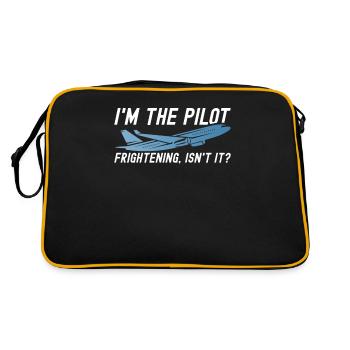 Le commandant de bord dit voler - Sac Retro - noir/or - Dos