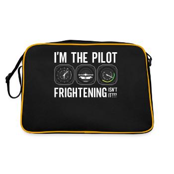 Le commandant de bord dit voler - Sac Retro - noir/or - Dos