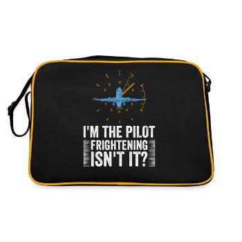 Le commandant de bord dit voler - Sac Retro - noir/or - Dos