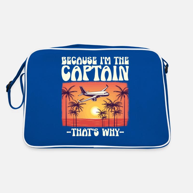 Parce que je suis le commandant de bord Pilot Flight Captain Flyer Sac Retro