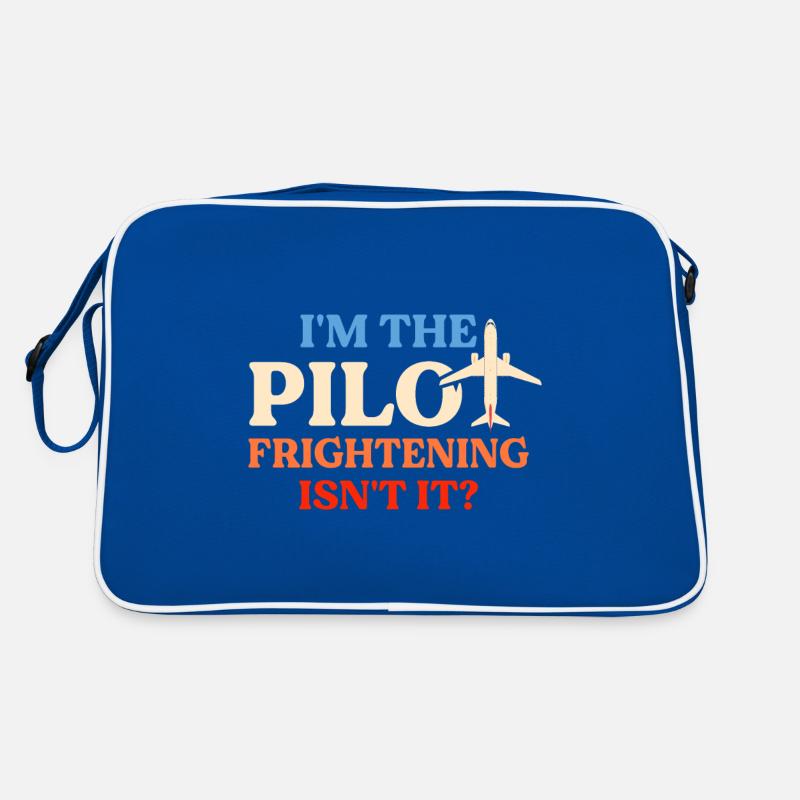 Ich Bin Pilot - Flugkaptiän Passagierflugzeug Retro Tasche
