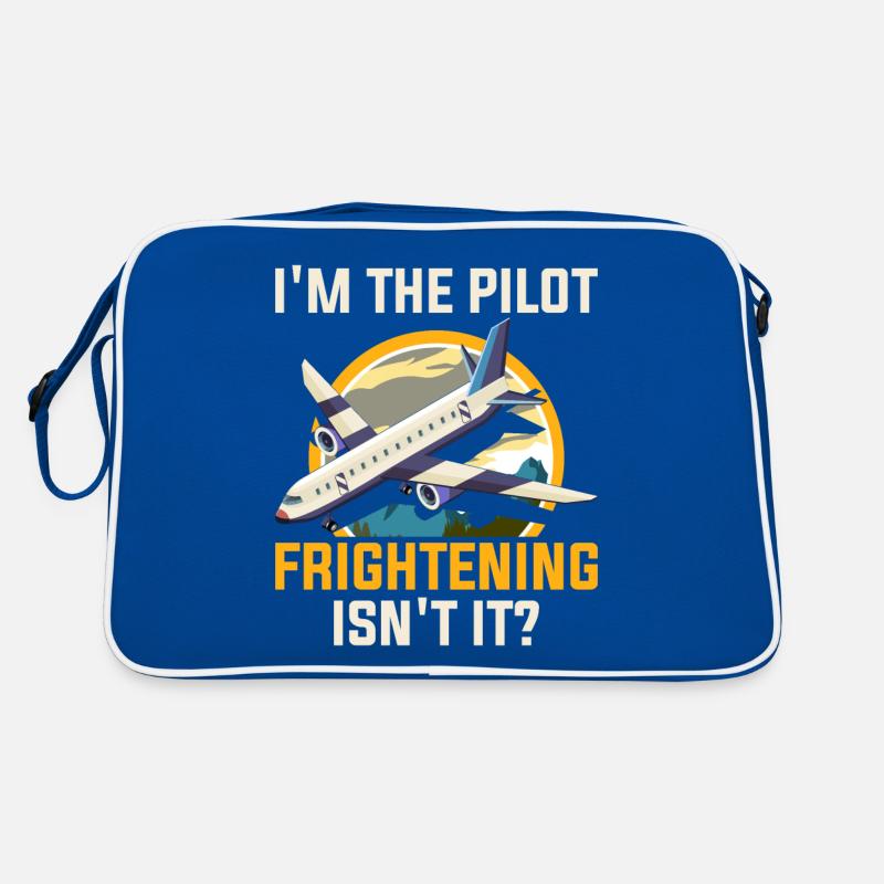 Ich Bin Pilot - Flugkaptiän Passagierflugzeug Retro Tasche