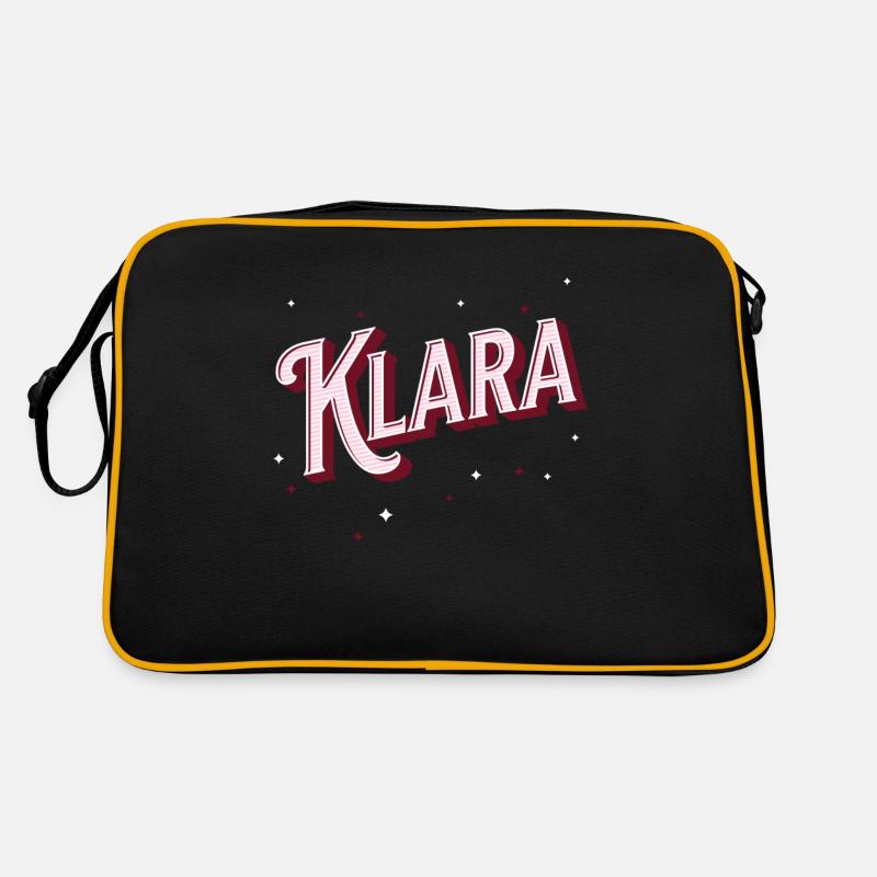 Nom Klara personnalisé Sac Retro