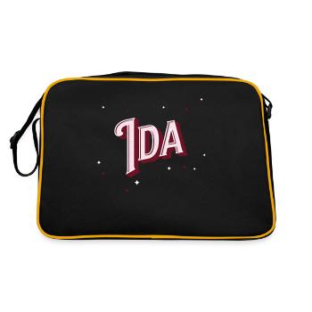 Ida name personalized - Retro Bag - black/gold - Back