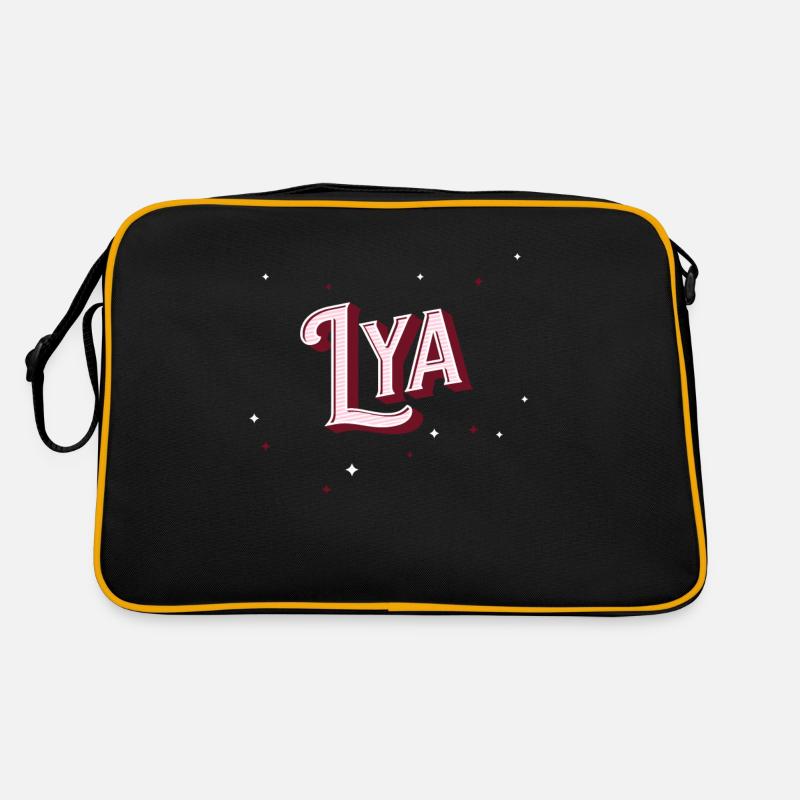 Lya name personalized Retro Bag