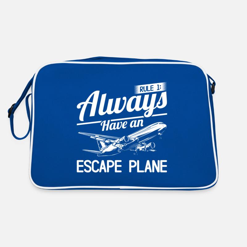 Airline Pilot Pun Luftfahrt Flugzeug Pilot Retro Tasche