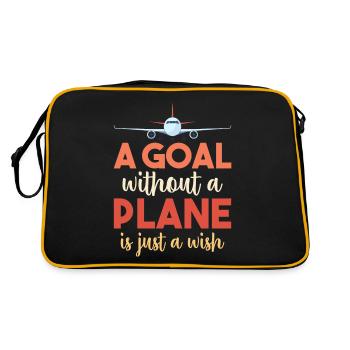 Devis de pilote de ligne J’ai un pilote d’avion - Sac Retro - noir/or - Dos