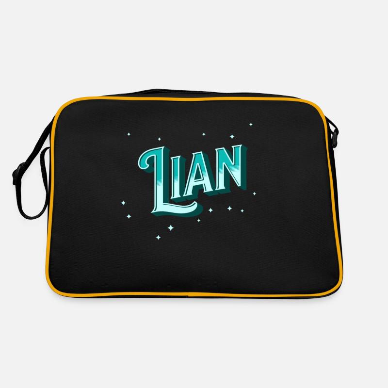 Lian names personalized Retro Bag