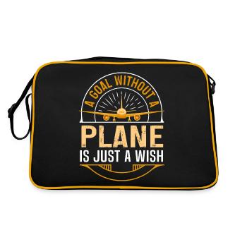 Pilote de ligne Une destination sans avion - Sac Retro - noir/or - Dos