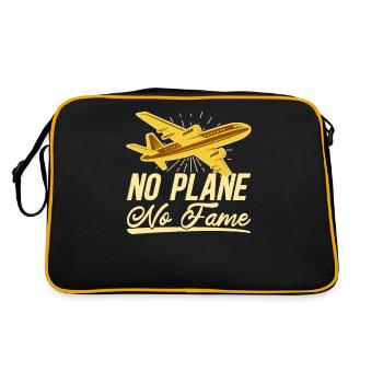 Airline Pilot Aviation Pun for scheduled flight pilots - Retro Bag - black/gold - Back