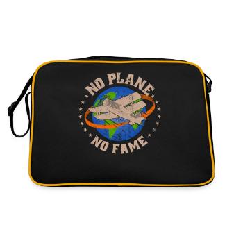 Airline Pilot Aviation Pun for scheduled flight pilots - Retro Bag - black/gold - Back