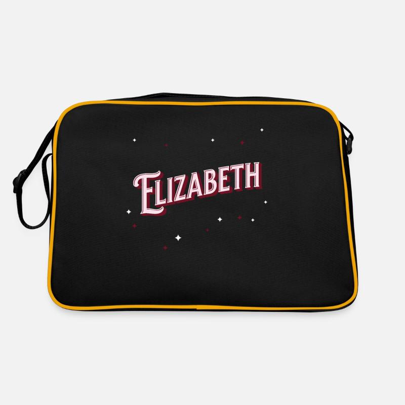 Elizabeth name personalized Retro Bag