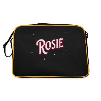 Nom Rosie personnalisé - Sac Retro - noir/or - Dos