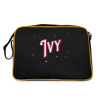 Ivy names personalized - Retro Bag - black/gold - Back