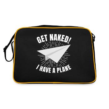 Jeu de mots d’aviation de pilote de ligne pour un pilote de compagnie - Sac Retro - noir/or - Dos