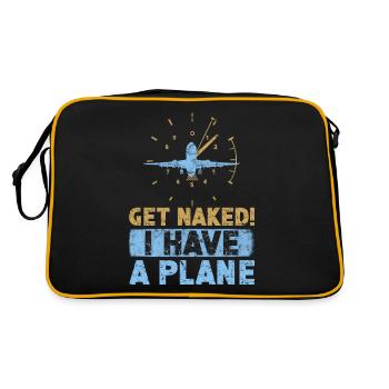Jeu de mots d’aviation de pilote de ligne pour un pilote de compagnie - Sac Retro - noir/or - Dos