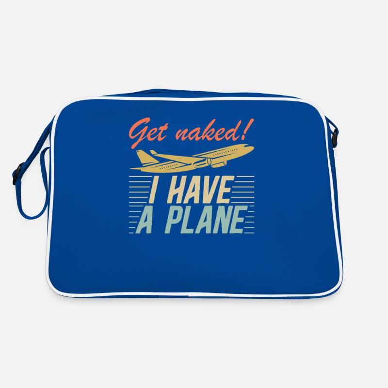 Jeu de mots sur le sujet de l’aviation de pilote de ligne pour Sac Retro