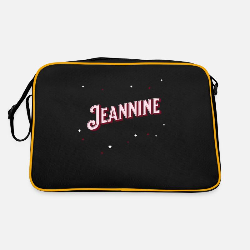 Jeannine names personalized Retro Bag