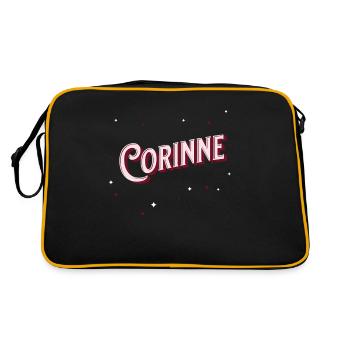 Noms Corinne personnalisés - Sac Retro - noir/or - Dos