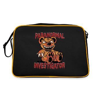 Ghost Hunting Paranormal Investigator - Retro Tasche - Schwarz/Gold - Hinten