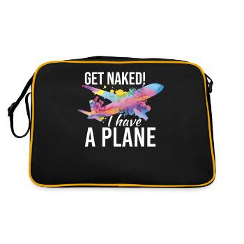 J’ai un avion pour un pilote cargo - Sac Retro - noir/or - Dos