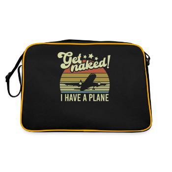 J’ai un avion pour un pilote cargo - Sac Retro - noir/or - Dos
