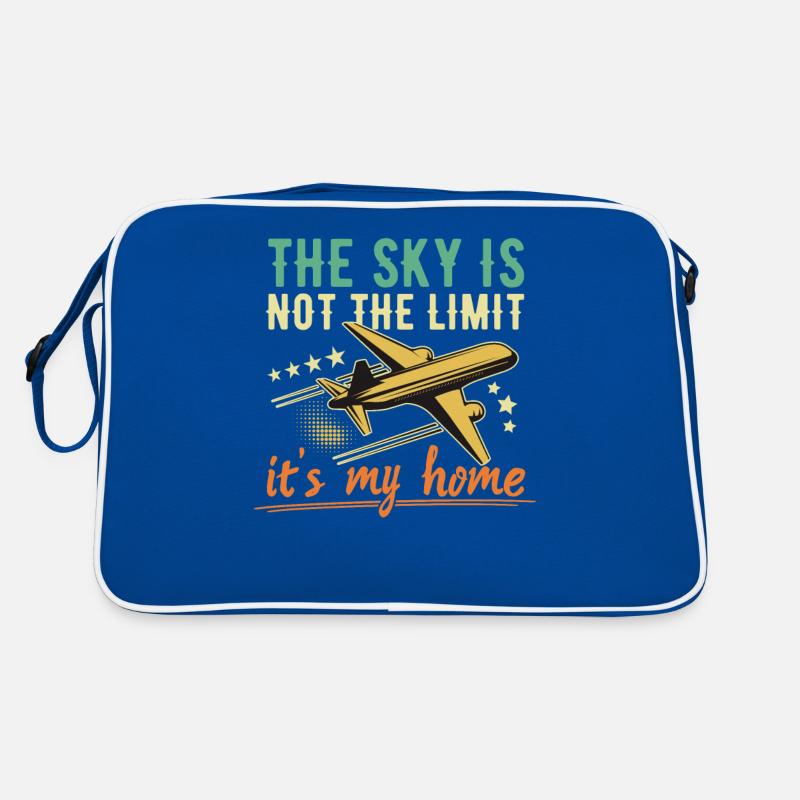 Der Himmel ist nicht das Limit Pilot Luftfahrt Retro Tasche