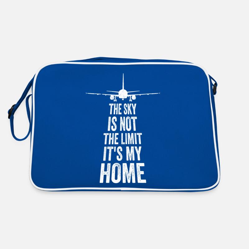 Der Himmel ist nicht das Limit Pilot Luftfahrt Retro Tasche