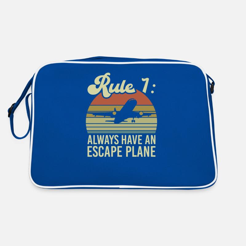 Jeu de mots d’avion d’échappement pour un pilote cargo Sac Retro