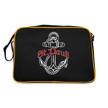 St Pauli Anker Paulianer Hamburg Sankt Pauli - Retro Bag - black/gold - Back