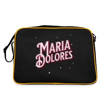 Maria Dolore's name personalized - Retro Bag - black/gold - Back