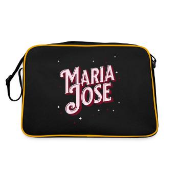 Maria Jose name personalized - Retro Bag - black/gold - Back