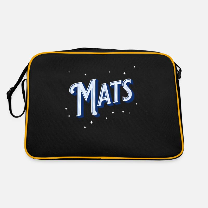 Nom de Mat personnalisé Sac Retro