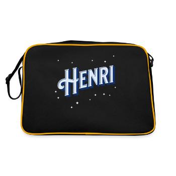 Noms Henri personnalisés - Sac Retro - noir/or - Dos