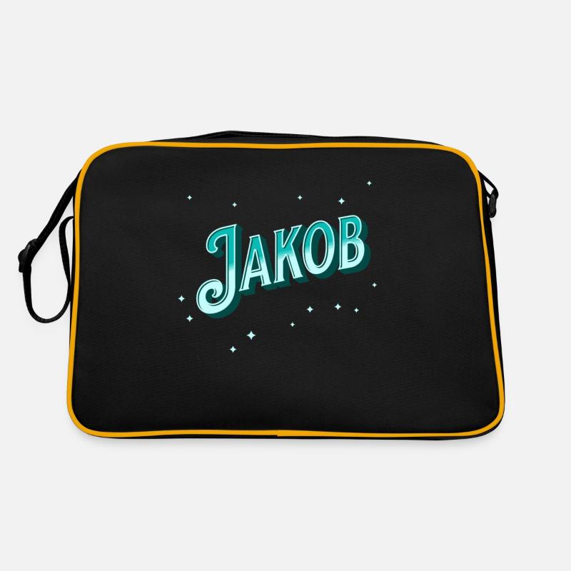 Jakob name personalized Retro Bag