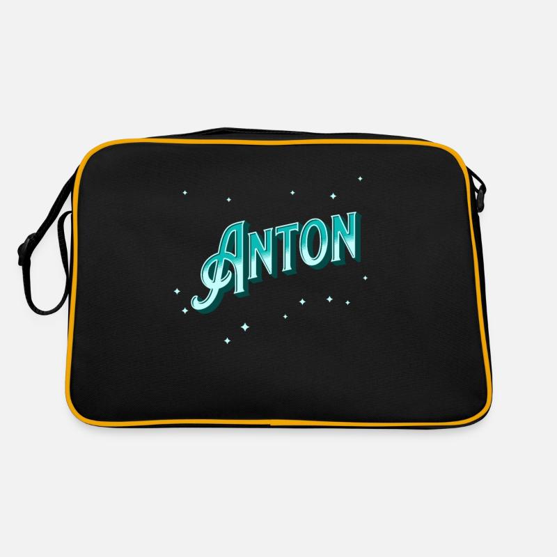Anton name personalized Retro Bag